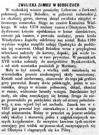 Zamek w Bobolicach, 1863, T.I. 172, opis.jpg