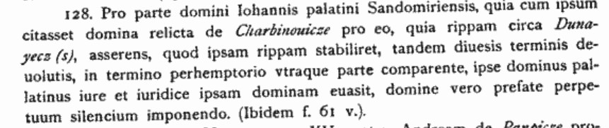 wdowa po Włodku z Charbinowic, 1397 r., Archiwum Komisji Prawniczej t.8 cz.1.jpg