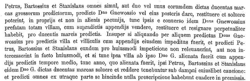 Petrus, Bartossius et Stanislaus fratres germani heredes de Charbinovice, 10 marca 1403, SPPP 2, cz.2.jpg