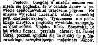 Janów, pogłoska o pogromie, G.Cz. 25, 1907, cz.1.jpg