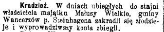 kradzież konia, Małusy Wielkie, G.Cz. 119, 1908 r..jpg