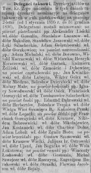 Franciszek Gorczycki delegat taksowy, T.Piot. 45, 1894 r..jpg