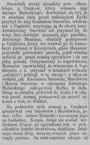 Morderstwo Ryfki, Tydz.Piotr. 13, 1894 r., cz.2.jpg