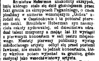 Huberman na skrzypcach Paganiniego, G.Cz. 17, 1909 r..jpg