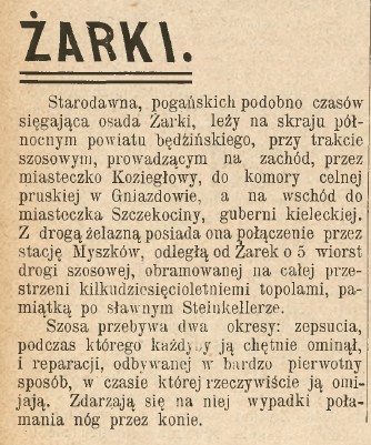Żarki, Przemysłowo-Handlowy Kurjer Sosnowiecki, nr 51, 1902 r., cz.1.jpg