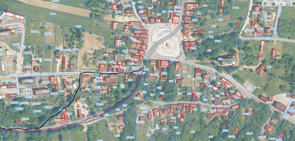 Włodowice kataster i mapa z drogami 1000x478.jpg