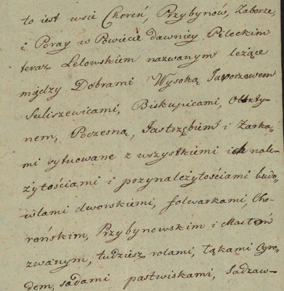 1808 r, Stanisław Męciński-Franciszek Stadnicki, Choroń, Zaborze, Przybynów, Poraj, cz.6.jpg