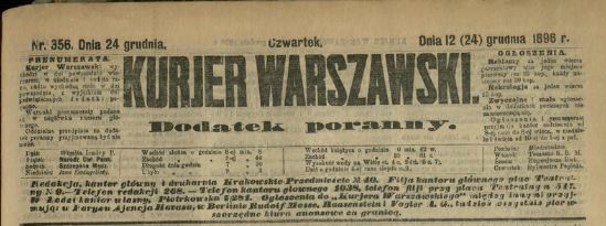 Kurier Warszawski, 12(24) grudnia 1896 r..JPG