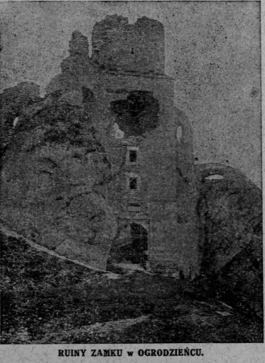 Ruiny zamku w Ogrodzieńcu, Głos Kielecki 2, 1935 r..jpg