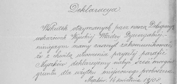 Deklaracja mieszkańców Myszkowa, kwiecień 1910 r., cz.2.jpg