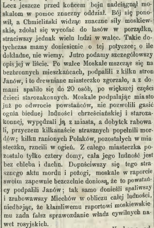 Bitwa pod Janowem, Czas, 11.07.1863 r., cz.2.jpg