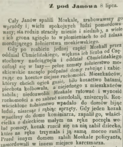 Z pod Janowa, Czas, 12.07.1863 r., cz.1.jpg
